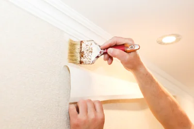 Pose de papier peint à Oizon — revêtements muraux et toiles de verre